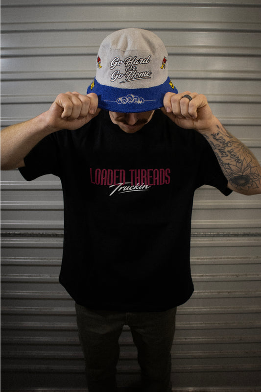 Loaded Threads Truckin (Pink/Adults) - T-Shirt