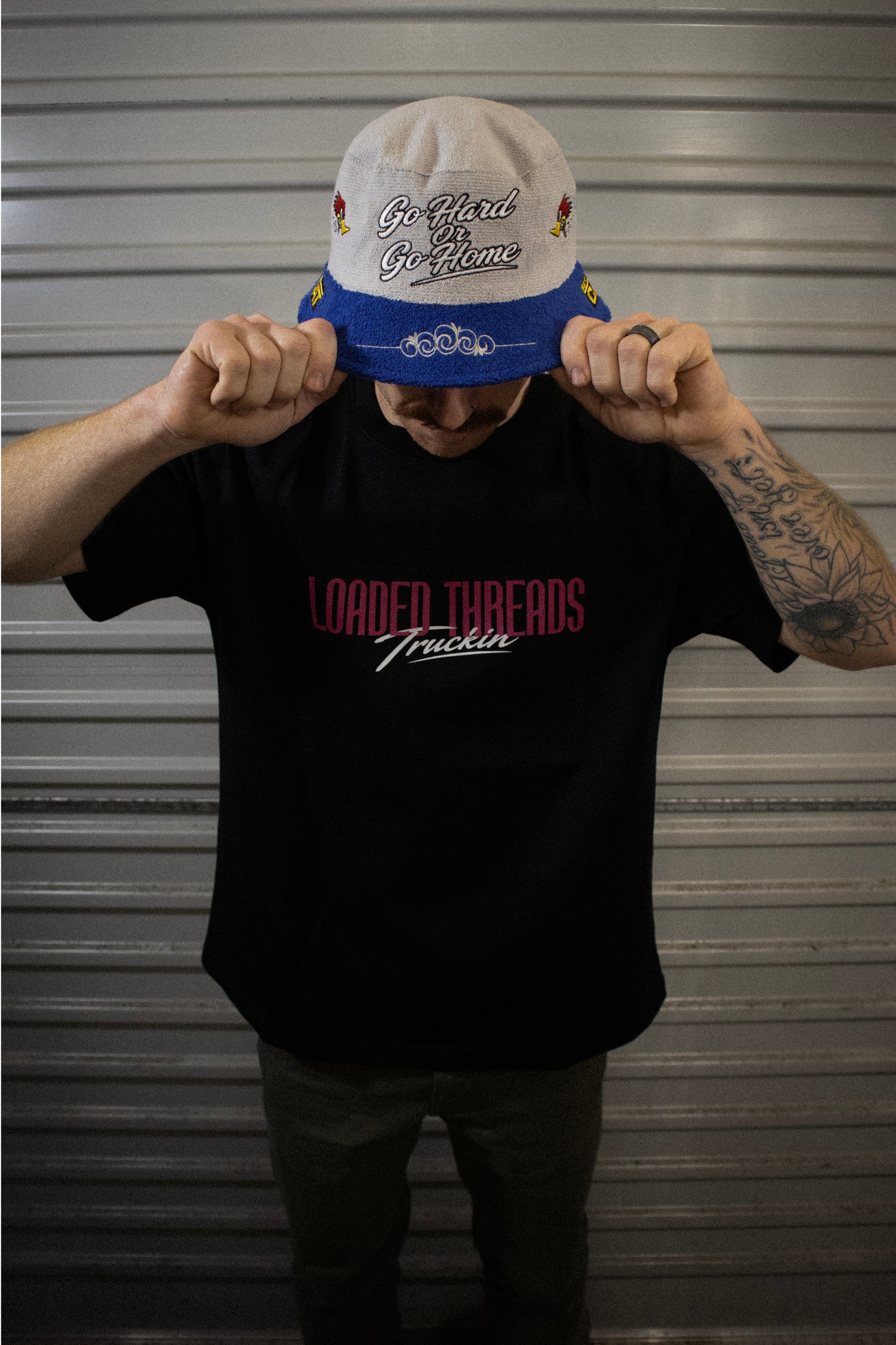 Loaded Threads Truckin (Pink/Adults) - T-Shirt