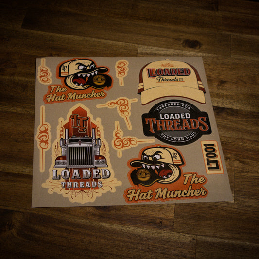 Hat Muncher - Sticker Sheet