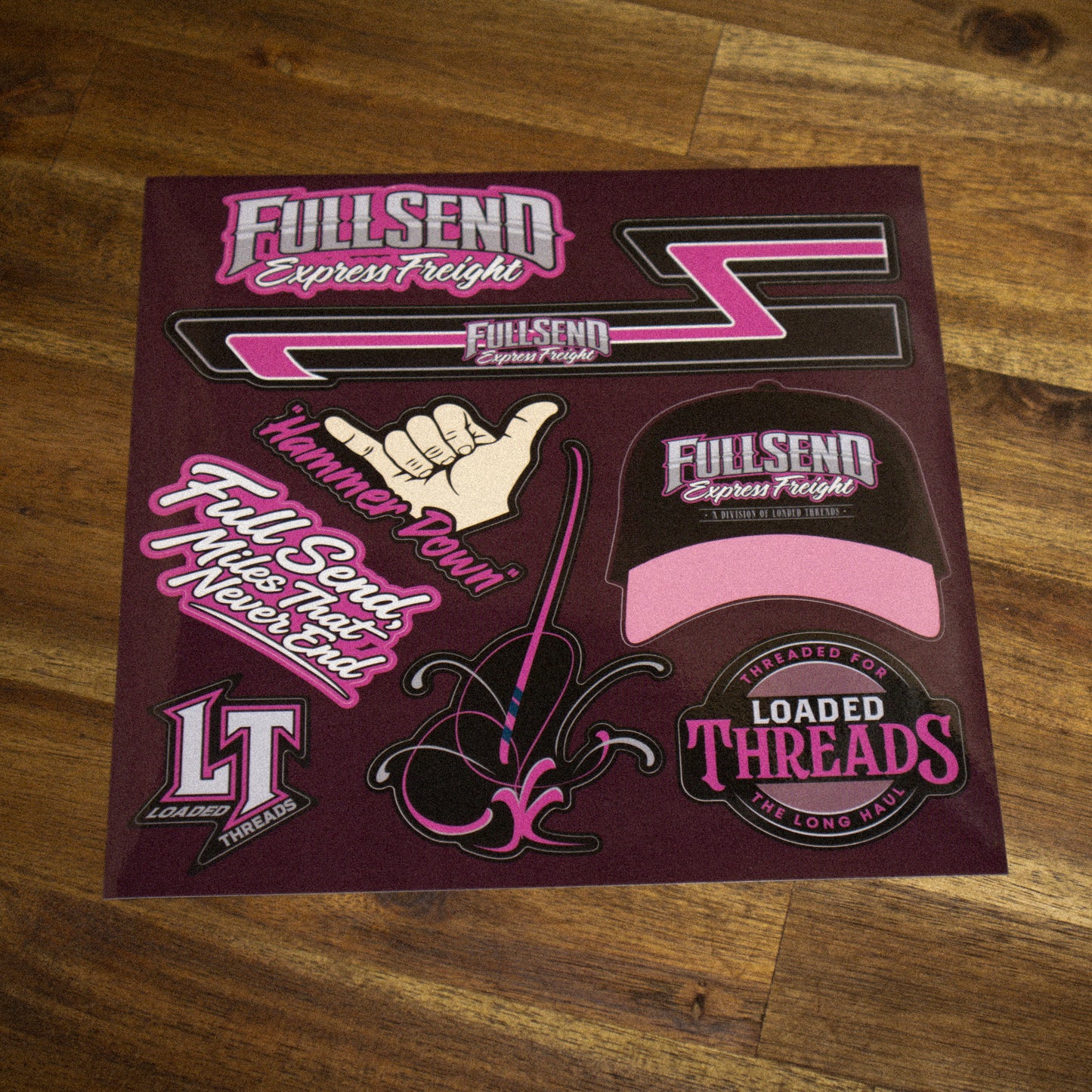 FullSend (Pink) - Sticker Sheet
