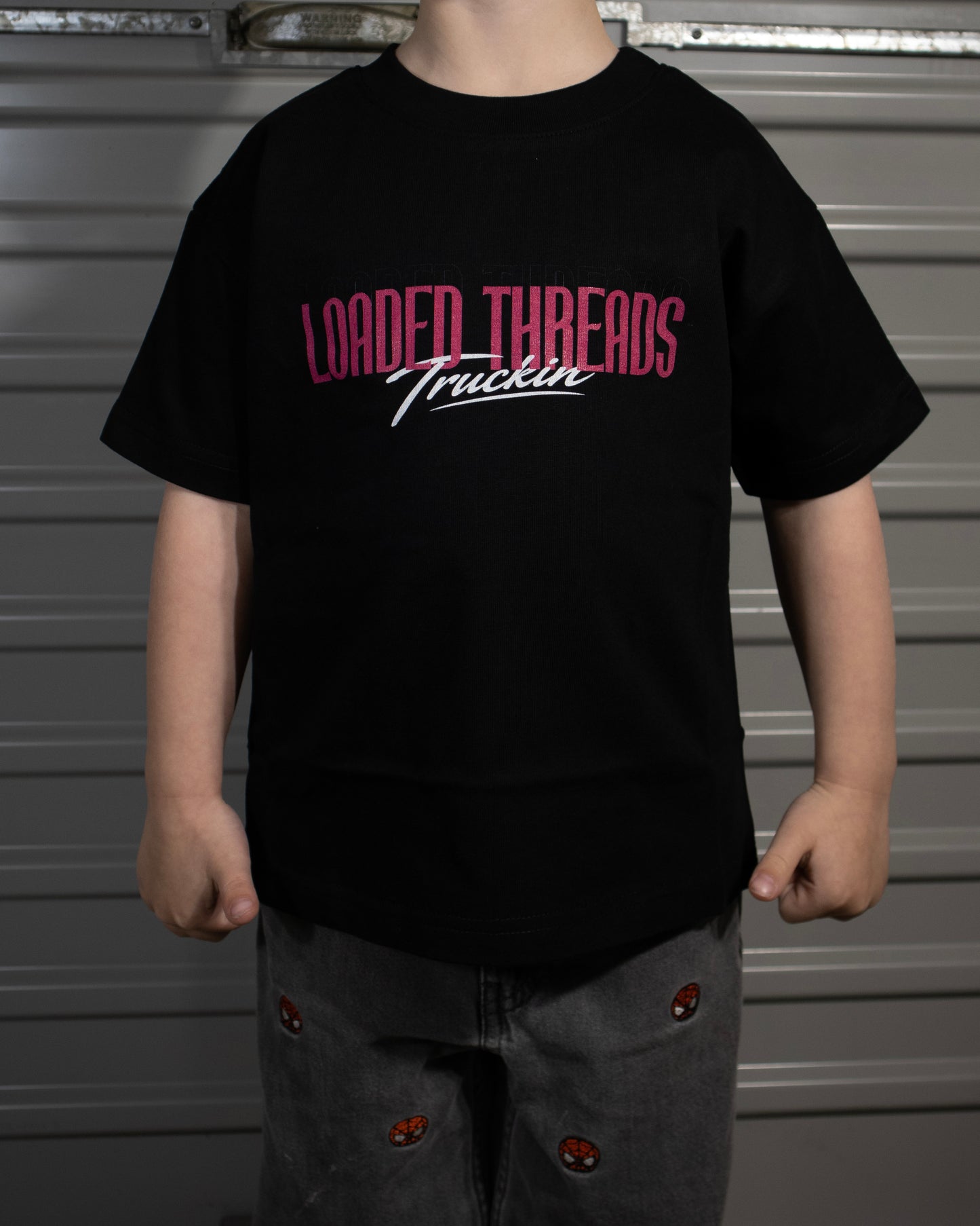 Loaded Threads Truckin (Pink/Kids) - T-Shirt