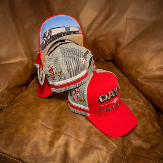 Day's Freightlines (White & Red) - Trucker Hat